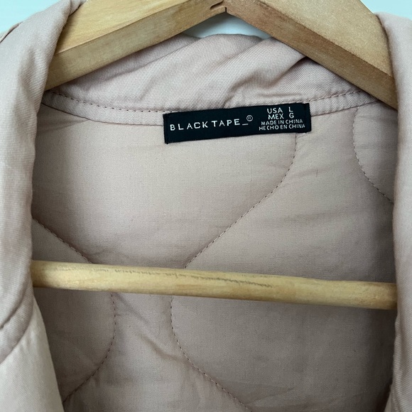 Black Tape quilted pink bomber - Picture 2 of 6